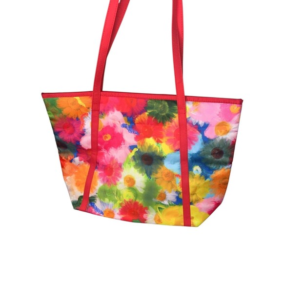 NWT Clinique x Jonathan Cohen Flower Shopping Shoulder Travel Tote - Picture 4 of 8